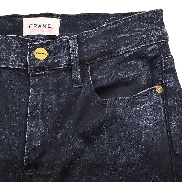 Frame Jeans Women's Size 28 Le High Skinny Dean Acid Wash Ankle High Rise - Picture 4 of 15